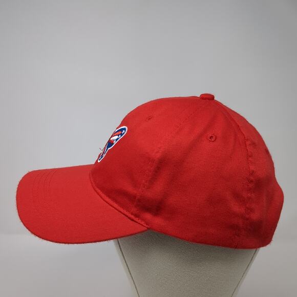 Butterfly USA Strapback Hat Red One Size Adjustable Embroidered Outdoor - Picture 3 of 7